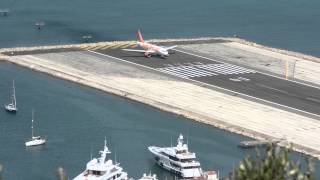 EasyJet Takeoff  Gibraltar Airport GIB 2072013 [upl. by Sonitnatsok]