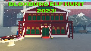 Bloxburg Elf Hunt 2023 [upl. by Ybreh175]