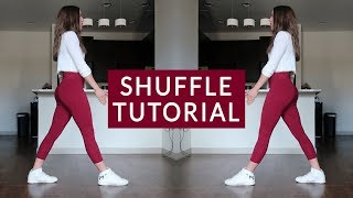 Shuffle Tutorial Basics Running Man T Step and Variations [upl. by Yendic]