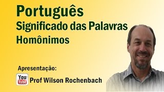 Significação das Palavras  Aula 02 Homônimos [upl. by Inal]