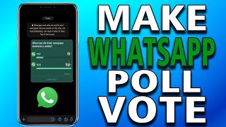 How to Make WhatsApp Poll Vote easy guide [upl. by Marylou70]