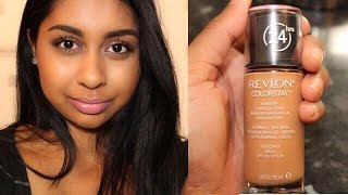 Revlon Colorstay Foundation for NormalDry Skin First Impression amp Review [upl. by Frolick]