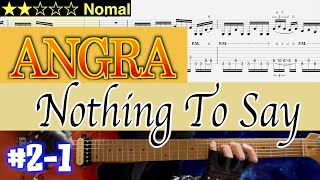 Angra  Nothing To Say 21 【Bpm6081 Gt TAB】 [upl. by Zellner]