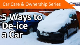 How to deice car windows  five different methods plus home made deicer recipe [upl. by Yrebmik]