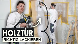 SchrittfürSchrittAnleitung Holztüren professionell lackieren [upl. by Dermot]