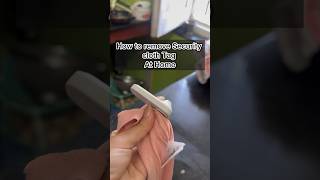 Remove easily Clothes Security tag at homeviral ytshorts vuralvideo viralshorts [upl. by Norrad]