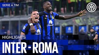 INTER 10 ROMA  HIGHLIGHTS  SERIE A 2324 ⚫🔵🇬🇧 [upl. by Papert]