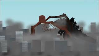 Godzilla vs Scylla  GxK animation [upl. by Mundford]