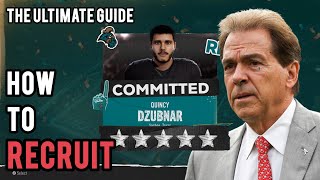 Recruiting EXPLAINED for Dummy’s NCAA 25 The Ultimate Guide [upl. by Ahtnama]