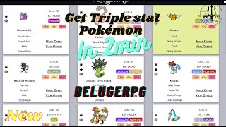 HOW TO GET TS POKEMON IN DELUGERPG  ATK DEF SPE [upl. by Nimocks974]