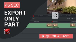 Lightworks Tutorial Export only Part of The Video in Lightworks [upl. by Marteena]