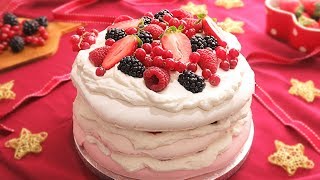 Pavlova con Frutos Rojos  Tarta de Merengue [upl. by Thecla]