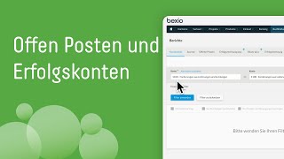 Offen Posten und Erfolgskonten mit bexio I bexioSupport [upl. by Acinor]