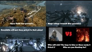 Skyrim NPCWAR 8 Dragon Priests VS Stormcloaks Army [upl. by Ahsiruam948]