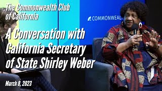 A Conversation with California Secretary of State Shirley Weber [upl. by Etnauj525]