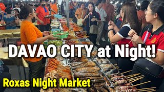 STREET FOOD TOUR in Davao City Philippines  Exploring the Streets at Night  Food Tour [upl. by Beckie967]