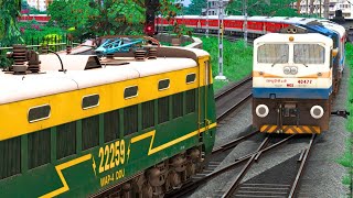 TWO TRAIN CROSSING IN SAME RAIL TRACK  BUMPY RAILROAD  Train Simulator  Railwork  NTG GAMING [upl. by Morissa]