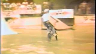 AFA Fitchburg Mike Dominguez Pro Ramps 1985  Old School BMX Freestyle [upl. by Ettevroc]