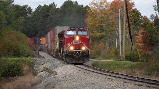 CPKC 121 amp CPKC 120 on the Moosehead East Subdivision 92424 [upl. by Giovanni880]