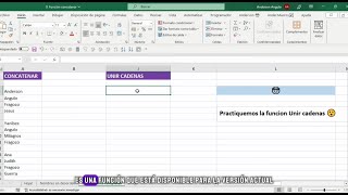 🤩FUNCIÓN UNIR CADENAS EN EXCEL [upl. by Constance706]