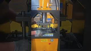 Hydraulic Punching and Cutting Machine Steel Plate Punching and Forming punchingmachinefactory [upl. by Tamma]