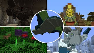 Minecraft Mowzies Mobs  All Bosses Mod Showcase [upl. by Kloster]