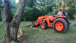 Kubota MX6000  Cleaning up after Storm [upl. by Xaviera]