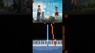 Your Name  Katawaredoki YourName PianoTutorial [upl. by Gasperoni]