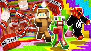 ULTIMATE TNT RAINBOW RUNNER MINECRAFT [upl. by Einnoc]