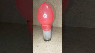 Balloon Suction Magic Glass Lift Experiment  Air Pressure Experiment shorts [upl. by Axe]