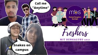 Freshers introduction 202122 trailer  MIT Bengaluru [upl. by Yehsa]