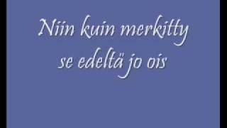 Anne Mattila Kun katseet kerran kohtaa Lyrics [upl. by Pedro]