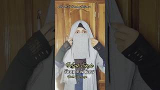 Simple amp easy hijab style🤍✨Instant full coverage hijab style 2024✨ shorts abaya ytshorts hijab [upl. by Ellimac38]