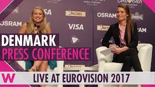 Denmark Press Conference 2 — Anja Nissen quotWhere I Amquot Eurovision 2017  wiwibloggs [upl. by Aivatnwahs]