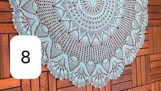 Crochet half circle shawl new design step by step Part 8 [upl. by Olenka285]