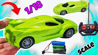 118 Scale UNBOXING RC Hypercar Model 27MHz 15v With remote control  RCRCBOX [upl. by Collbaith]