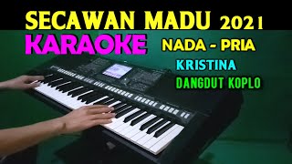 SECAWAN MADU  Kristina  KARAOKE Nada Pria  Dangdut Koplo [upl. by Anaujnas]