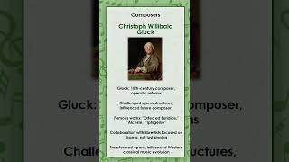 Christoph Willibald Gluck simply and briefly explained [upl. by Myo328]