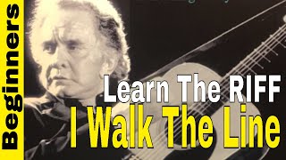 I Walk The Line Johnny CashTRAVIS PICKING STYLE [upl. by Yelac599]