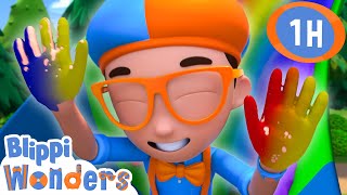 Blippi Learns To Paint a Rainbow🌈 Blippi Wonders  Learning  Cartoons For Kids  After School Club [upl. by Ralaigh]