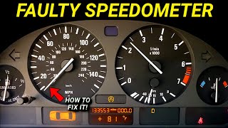 Car Speedometer Stopped Working Works Intermittently Or Erratic  SOLVED [upl. by Danyluk]