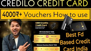 SBM Credilio Credit Card Review Best FD Based Credit Card 2024  Credilio Credit Card Good or Bad [upl. by Calvano]