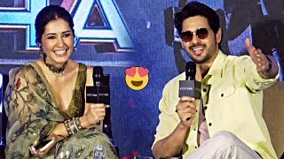 Yodha Movie Press Meet In Hyderabad  Sidharth Malhotra  Raashi Khanna  Daily Culture [upl. by Berkie]