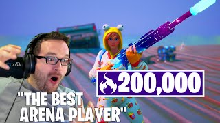 This PRO PLAYER has 200K ARENA POINTS Fortnite Reaction [upl. by Garrett452]