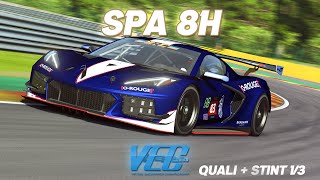 First stint of the season  VEC Spa 8H  Division 1  Brabham Motorsports 83 GT3 [upl. by Cohberg]