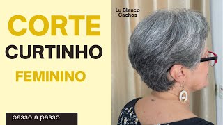 Corte feminino Curtinho Em Degrade [upl. by Alemahs]