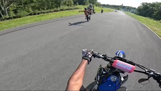 Nationwide legal bikelife rideout insane Yz125 wheelies [upl. by Annuhsal866]