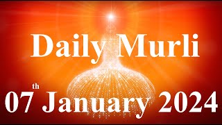 Daily Murli English 7 January 2024daily English murlimurli in EnglishEnglish murli todayMurli [upl. by Ahsiuq186]