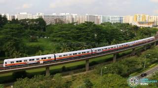 SMRT 5th Generation C151B Train  CBTC Trial [upl. by Anaerol456]