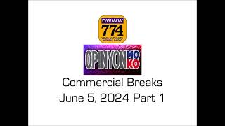 Opinyon Mo Opinyon Ko Commercial Breaks June 6 2024 Part 1 [upl. by Kilah]